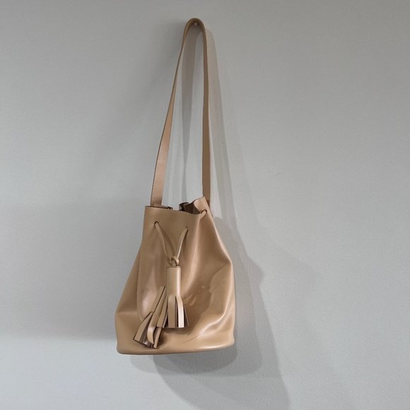 Building Block Leather Bucket Bag - Picture 2 of 6